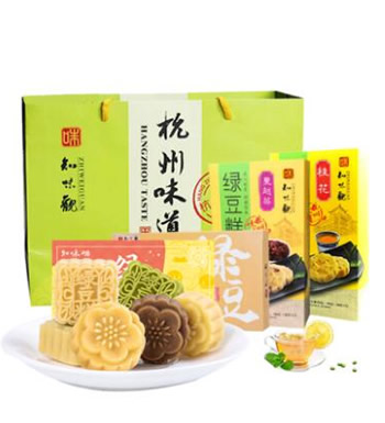 清凉一夏-绿豆糕多口味6盒美食