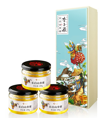 长白山参椴树蜜(3罐)-好参加好蜜 甜蜜有营养