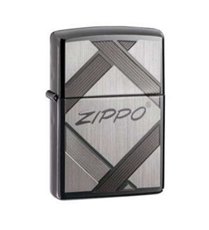 Zippo打火机-黑冰黑洞交叉字样-打破传统
