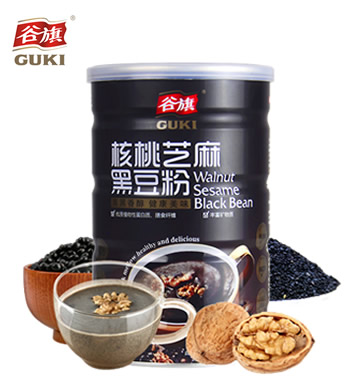 谷旗核桃芝麻黑豆粉-台湾原装进口，百补黑为首