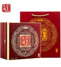 金九月饼 龙凤月饼礼盒 - 五仁金腿500g+蛋黄莲蓉500g