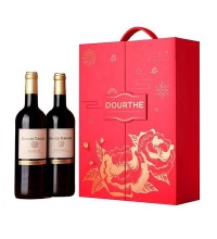 杜夫 波尔多红葡萄酒礼盒 - 法国进口 黄金品种混酿 口感丝滑柔和