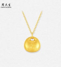 周大生 小胖福黄金吊坠 - 吉祥守护 好运连连