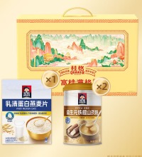 桂格 山药粉牛乳燕麦礼盒 - 山药粉两罐+乳清蛋白燕麦片一盒