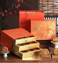 稻香村 花好月圆月饼礼盒 - 三层大礼盒装