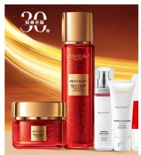 欧莱雅 复颜抗皱护肤水乳套装 - 水+霜+赠礼