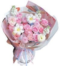 幸福港湾 - 玫瑰 康乃馨 紫罗兰