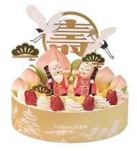 好利来-福寿绵长蛋糕 - 100%动物奶油