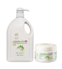 澳芝曼 绵羊油霜套装 - 澳洲进口 1kgX1瓶 +275gX1盒