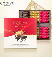 歌帝梵 (GODIVA) 经典大师黑巧克力礼盒 - 24颗装 三种口味