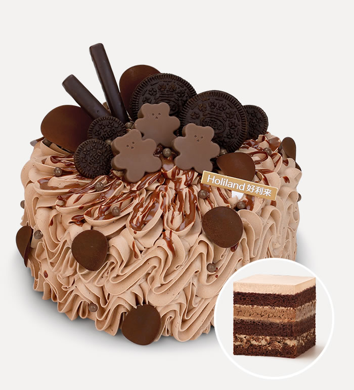 好利来-巧梦小熊-巧克力慕斯轻脆口味