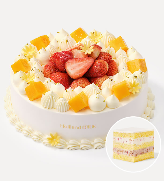 好利来-缤纷果漾-100%动物奶油