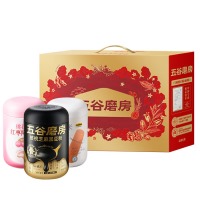 五谷磨房 润养三宝礼盒 - 核桃芝麻黑豆粉+山药薏米粉+红枣阿胶粉