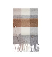 格子羊毛围巾 - 冬加厚保暖披肩 新年礼物