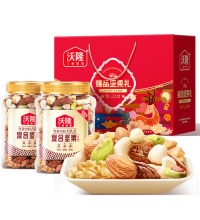 沃隆 混合坚果仁礼盒 - 2罐装 1kg纯坚果仁