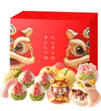 马上有福 花馍饽饽年货礼盒 - 2.7kg馒头点心面点贺岁礼