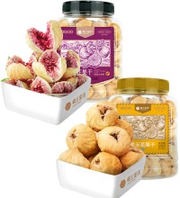 紫心玫瑰无花果干+新疆无花果干 - 2罐 无熏硫即食果干