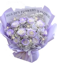 “紫”喜欢你 - 紫色喷色玫瑰