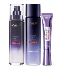 欧莱雅 玻尿酸复颜淡纹套装 - 玻尿酸水+乳+紫熨斗眼霜