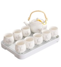 轻奢描金提梁壶茶具 - 清新淡雅 温润细腻