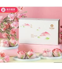 花饽饽玫瑰花馒头礼盒（2盒） - 桃你欢心福满礼盒