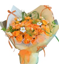诗情画意 - 果汁阳台玫瑰花束