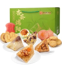 杏花楼 杏荟端阳礼盒 - 4味6粽 糕点 咸鸭蛋