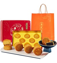 杏花楼 广式月饼迷你礼盒 - 5味8饼 金秋限定